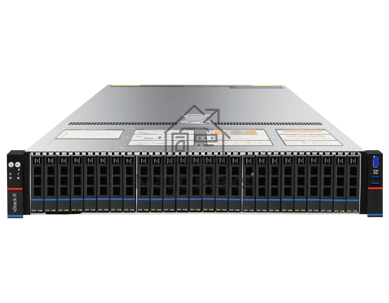 Серверная платформа Gooxi SR201-D25RE-G2 2U 25bay server with expander bp, based on AMD 9004 platform 2xPCIe 4.0x16; 4xPCIe 4.0x8 2x 2.5