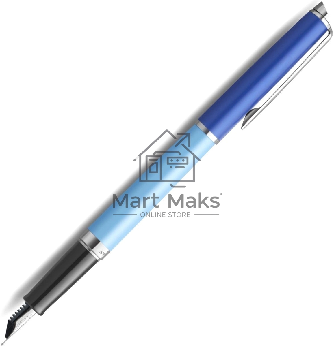 Ручка перьевая Waterman Hemisphere Colour Blocking (2179924) Blue CT сталь нержавеющая F, подарочная коробка