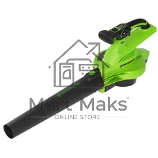 Воздуходув-Садовый Пылесос аккумуляторный GreenWorks GD40BVII, 40V, бесщеточный, без АКБ и ЗУаккумуляторный (2406907)