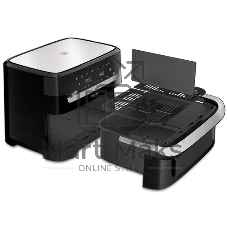 Аэрогриль Tefal Dual Easy Fry Flex EY9228E0 черный, 2700 Вт, 9 л, сенсор, 6 программ