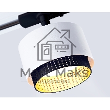 Трековый однофазный светильник Ambrella light GL5379 WH/BK белый/черный GX53 max 12W D95*130