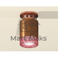 Светильник Ambrella Light XS6304151 SCF/PPG/PI кофе песок/золото розовое полированное/розовый MR16 GU5.3 (N6906, C6304, N6152)