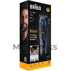 Машинка для стрижки Braun HC5550 черный (насадок в компл:2шт)