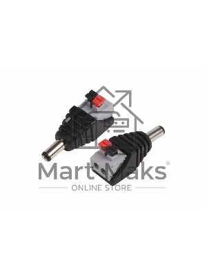 Разъем питания Rexant штекер 2.1х5.5 с быстрозажимной колодкой (блистер)