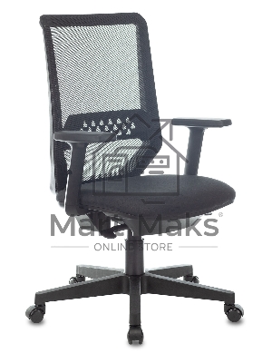 Кресло компьютерное Бюрократ MC-611N TW-01 38-418 черный, сетка/ткань, крестовина пластик