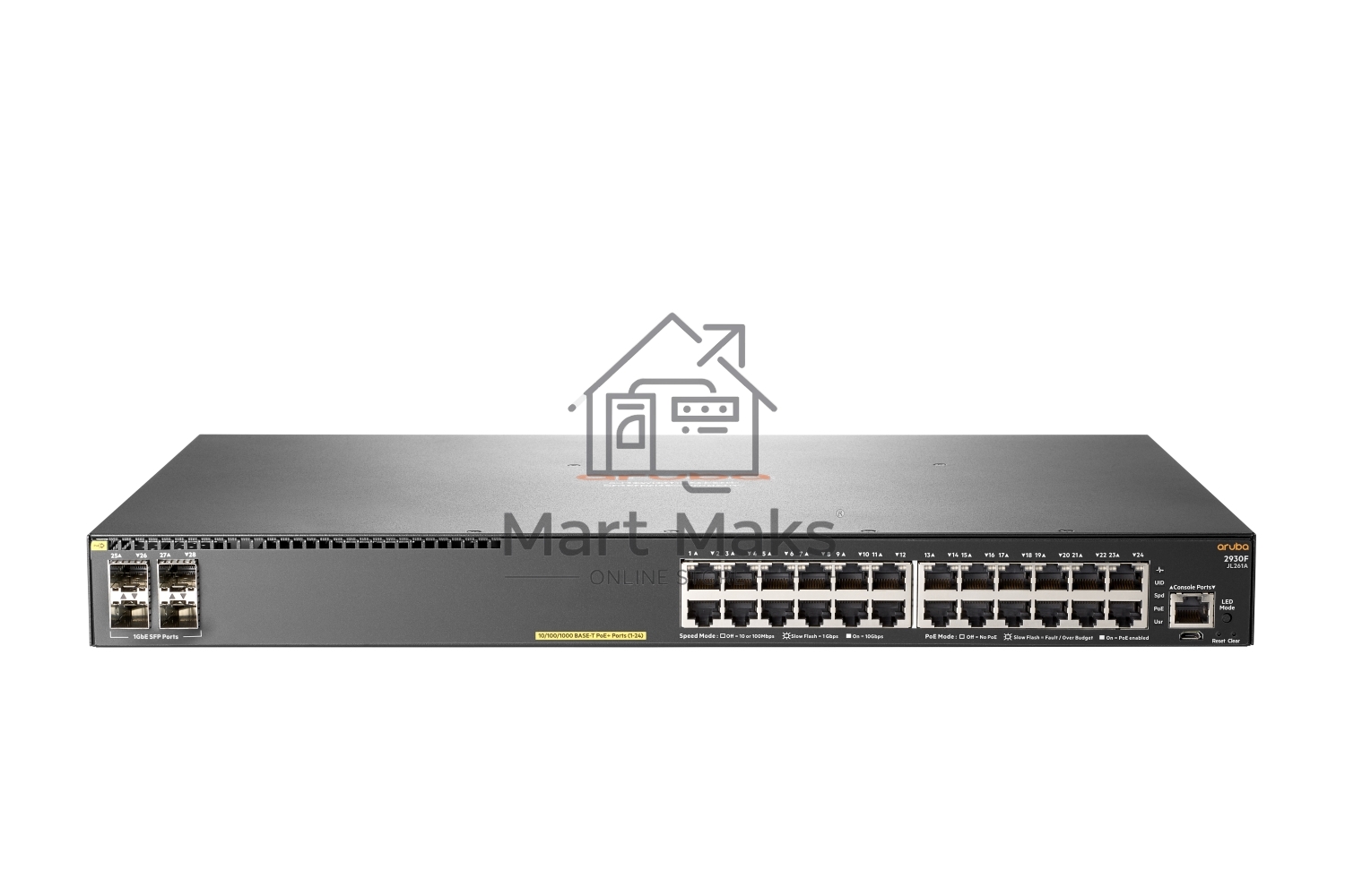 Коммутатор HP Aruba 2930F 24G PoE+ 4SFP Swch