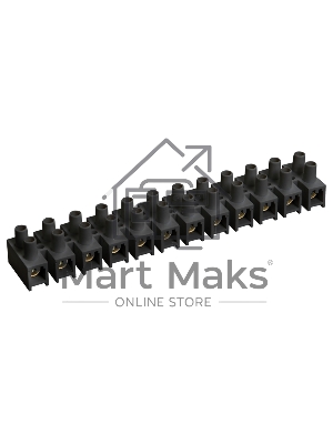 Зажим винтовой ЗВИ-3 н/г 1.0-2.5кв.мм 12пар черный IEK UZV5-003-04