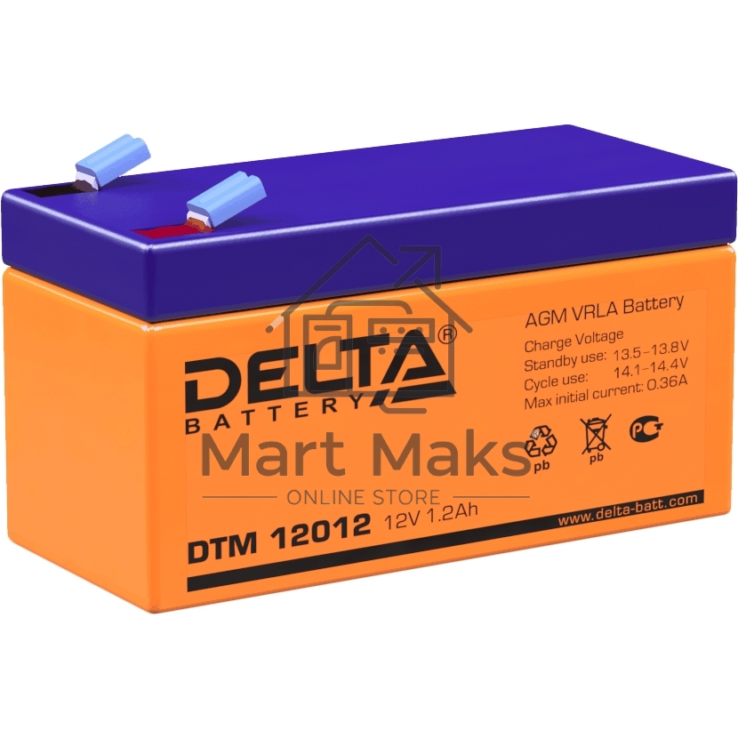Батарея Delta DTM 12012 (12V 1.2Ah)