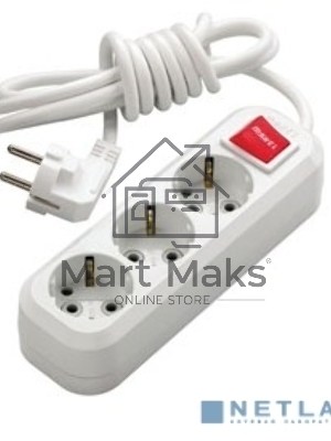 Удлинитель Makel MGP213 3 гн 3 м с\з вкл.