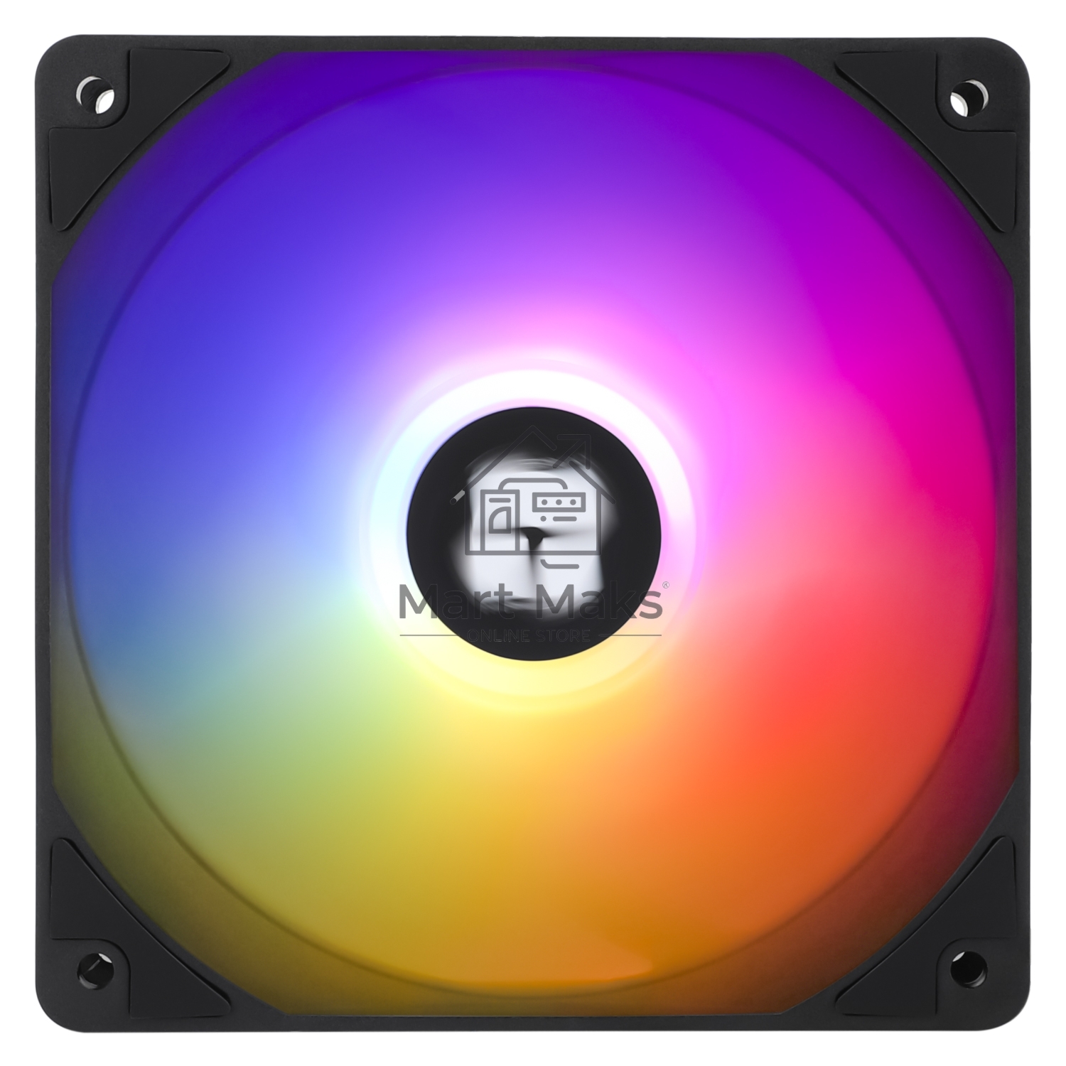 Кулер для корпуса Thermaltight TL-C12C-S (120x120x25mm, 4-pin PWM, ARGB, 66.17CFM, 25.6dBA, 1550RPM, Black)