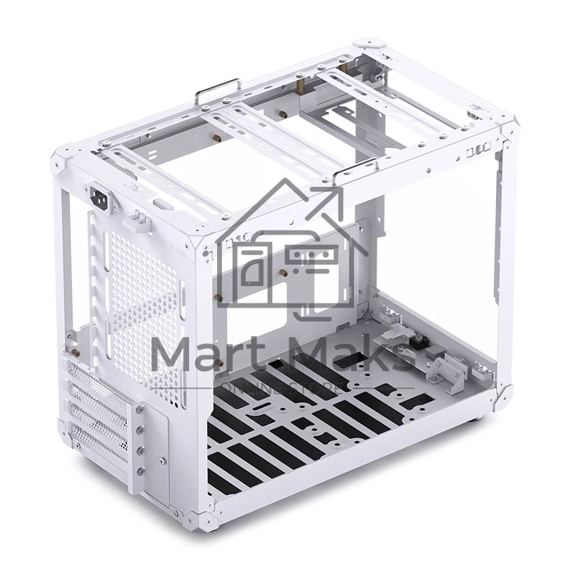 Корпус без блока питания JONSBO C6 MAX Handle, Mini-Tower, TG, no fan, 1xUSB-A 3.0 + 1xUSB-C 3.1, mATX, mITX White