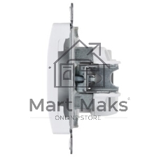Механизм розетки 1-м СП Glossa 16А IP20 без заземл. бел. SchE GSL000141