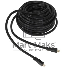 Кабель HDMI Cablexpert CC-HDMI4L-15M, 15м, v2.0, 19M/19M, серия Light, черный, позол.разъемы, экран, пакет