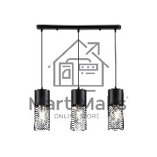 Светильник Ambrella light TR8501/3 BK черный E27/3 max 60W 550*100*1000