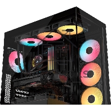 Корпус без блока питания/ Case Corsair 3500X RS-R ARGB, Midi-Tower, TG, 3x120mm ARGB, 2xUSB-A 3.2, 1xUSB 3.2 Type-C, E-ATX, ATX, mATX, mITX Black
