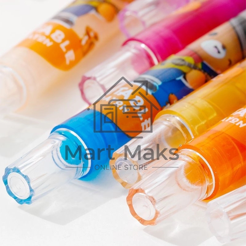 Восковые мелки Deli EC223-12 Color Kids, круглые, с поворотным механизмом, 12 цветов (12шт) длина 165мм, диаметр 10мм, блистер с европодвесом