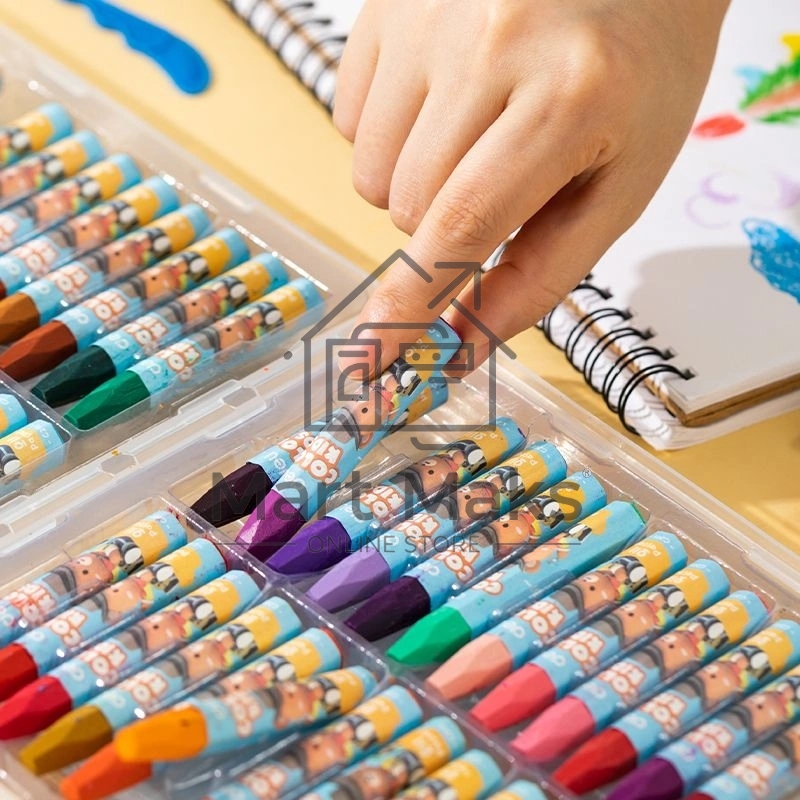 Масляная пастель Deli EC20114 Color Emotion шестигранные 18 цветов, пластиковая коробка