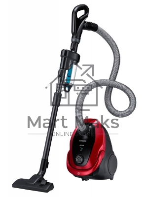 Пылесос Samsung VC20M257AWR красный, 460/2000 Вт, уборка сухая, пылесборник мешок 2.5 л