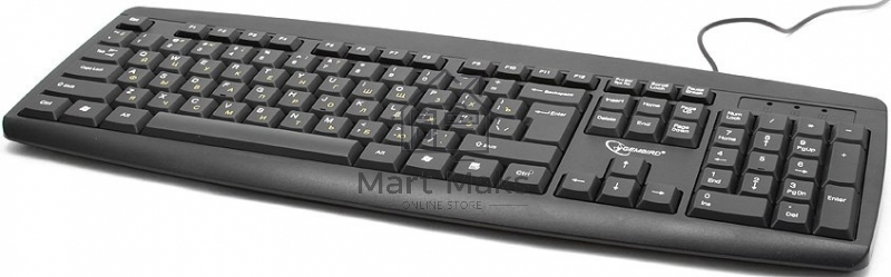 Клавиатура Gembird KB-8351U-BL проводная, USB, черный