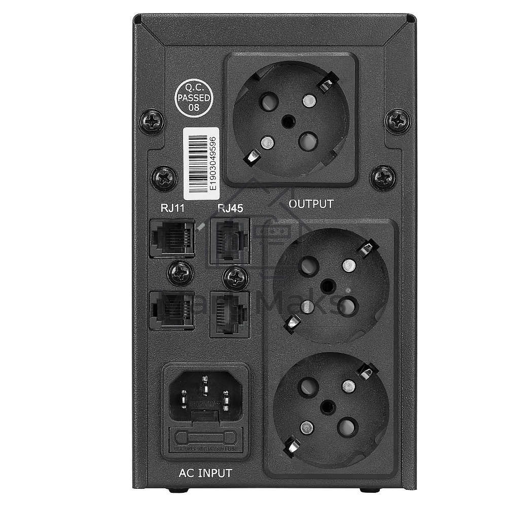 Источник бесперебойного питания CROWN ИБП CMU-SP650EURO 650VA, металл, 1x12V/7AH, розетки 2*EURO+1*IEC bybass CM000001490