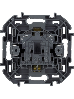 Розетка 2К+З со шторками немецкий стандарт 16А 250В антрацит
