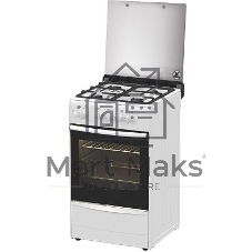 Плита газовая Darina 1B1 GM 441 008 W белый/черный, конфорок 4 шт, духовка 50 л, 50 см x 85 см x 51 см