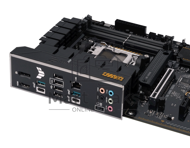 Материнская плата ASUS TUF GAMING B650-PLUS, AM5, AMD B650, 4xDDR5, 4xSATA, 3xM.2, 1xPCI-E 4.0 x16, 1xPCI-E 4.0 x4, 2xPCI-E x1, 1xHDMI, 1xDP, 1x 2.5Gb LAN, 2xUSB-A 3.2 Gen 2, 1xUSB-A 3.2 Gen 2x2, 1xUSB-C 3.2 Gen 2, 5x3.5 мм, 7.1, ATX