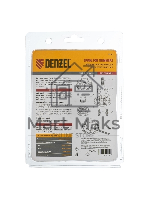 Катушка Denzel 96316 универ. триммер. гайка м10 гайка м8 винт м8-м10 лев. резьба шаг 1.25мм