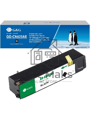 Картридж струйный G&G GG-CN625AE черный (256мл) для HP Officejet Pro X576dw/X476dn/X551dw/X451dw