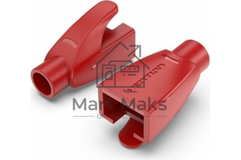 Колпачки изолирующие Vention для разъемов RJ-45 (50шт.) - Красный