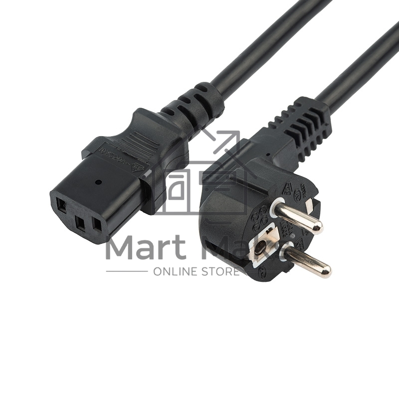Шнур сетевой Rexant СЕЕ 7/7 (Schuko) – IEC 320 C13 3x1,0мм², длина 3м