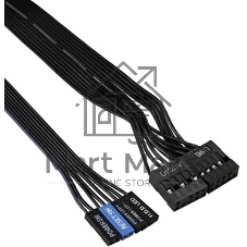 Компьютерный корпус Minitower ExeGate EX286427RUS BA-309-500W-8 (mATX, БП AA500 с вент. 8см, 2хUSB, HD аудио, черный)