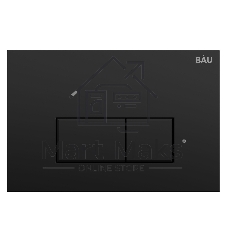 Инсталляция BAU PRO для подвесного унитаза, клавиша смыва BAU Hotel для инсталляции, черный матовый