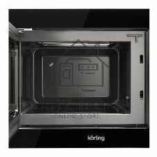 Встраиваемая микроволновая печь Korting KMI 827 GN черный, 26 л, 900 Вт, переключатели - сенсор