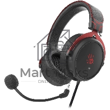 Гарнитура Bloody M590i Sports красный-чёрный, проводная, USB