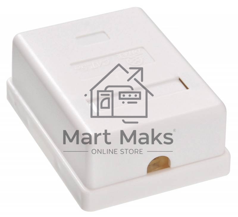 Розетка RJ45 Buro RJ-45 468-8k-1 кат.5E одинарная, TL-CAT-013