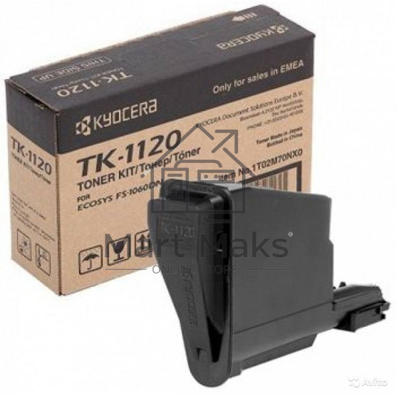 Картридж лазерный Kyocera TK-1120 (1T02M70NX0/1T02M70NXV/1T02M70NX1) черный для FS-1060DN/1025MFP/1125MFP 3000 стр.