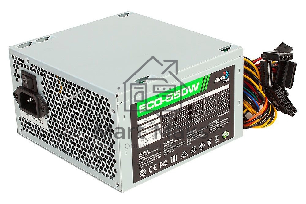 Блок питания Aerocool / Formula ECO-550W, 550Вт 120мм, серый