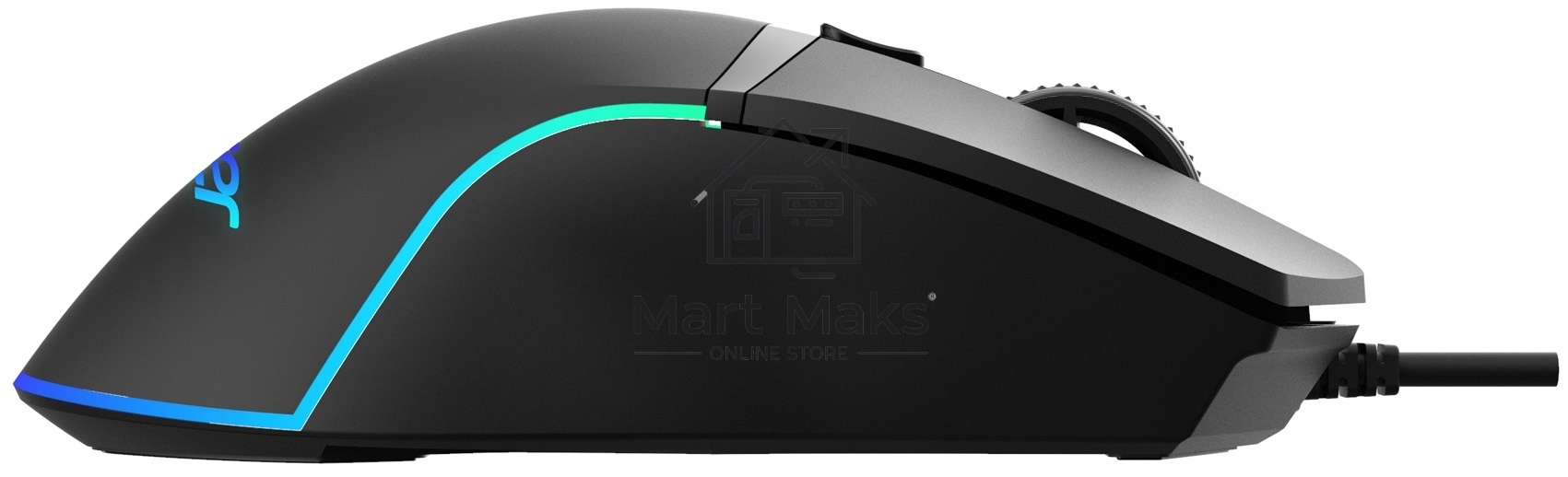 Мышь проводная Acer OMW121 черный, 6400 dpi, USB, кнопки - 6