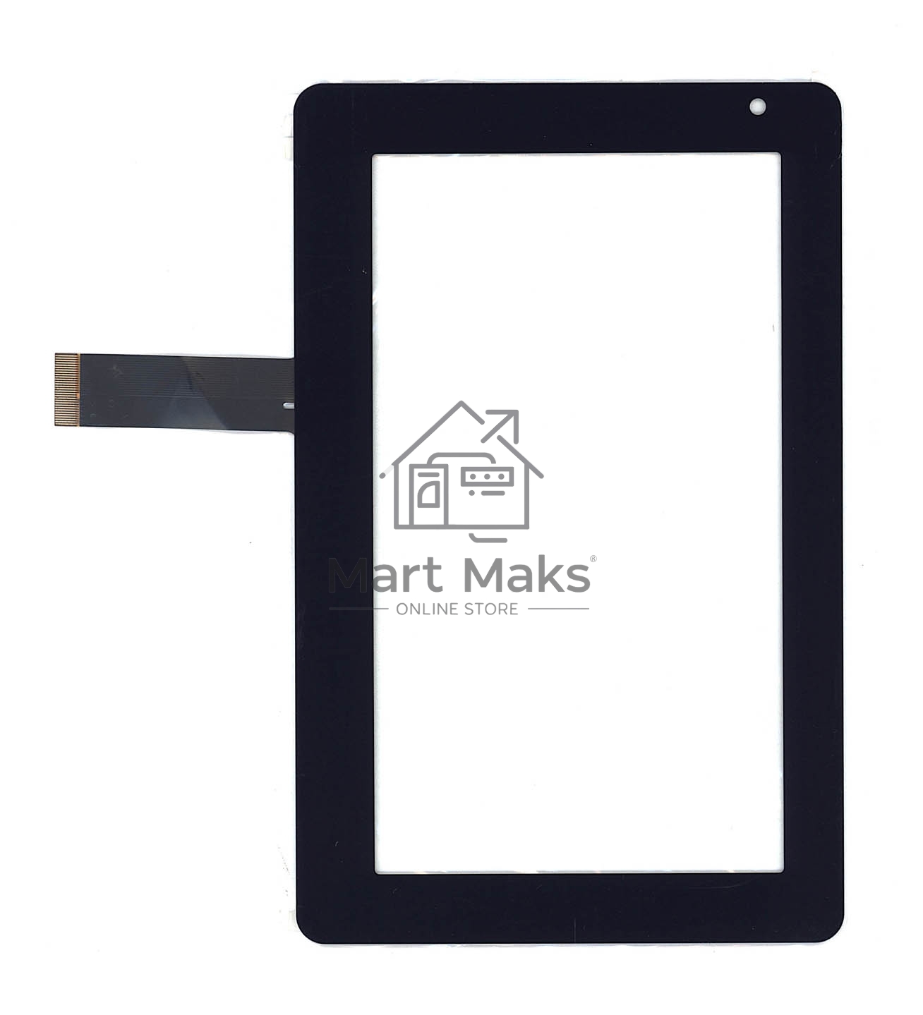 Сенсорное стекло (тачскрин) HLD130125, черное