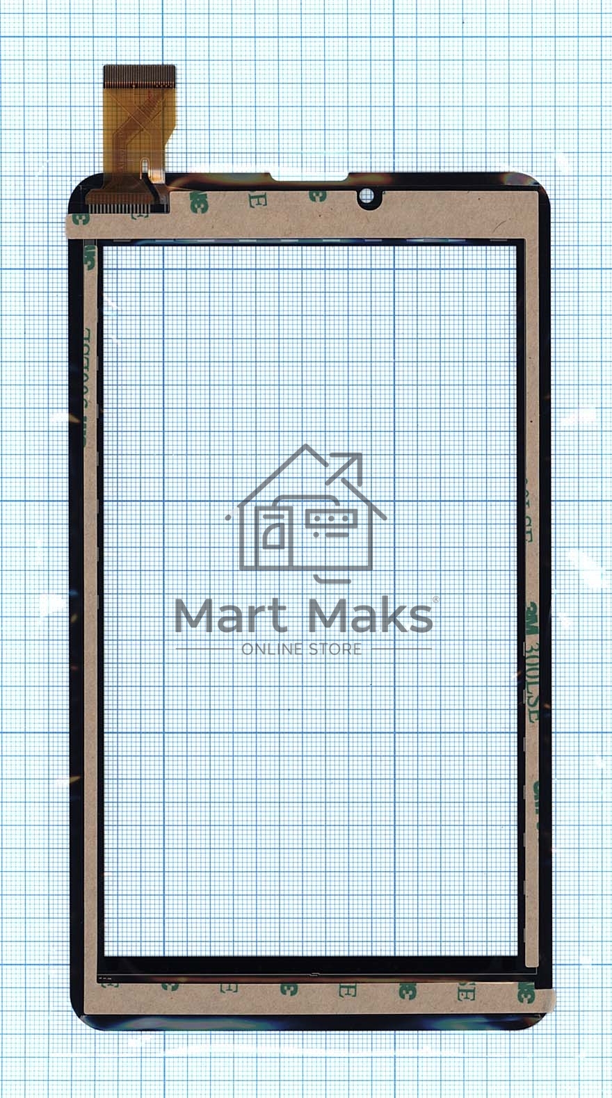 Сенсорное стекло (тачскрин) Kingvina PG601, черное