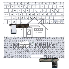 Клавиатура для ноутбука Asus S201 S201E X201 X201E белая