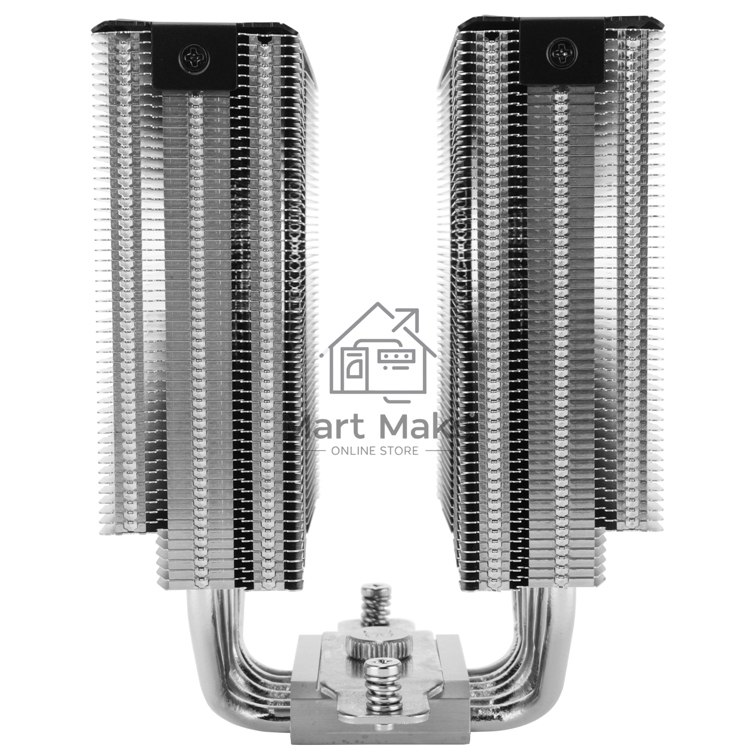 Кулер для процессора Thermalright Royal Pretor 130 (4-pin PWM, 158mm, Ni/Cu, 6x6mm, 1x120+1x130mm, 80.45CFM/81.88CFM, 29.4dBA/28.3dBA, 2150PM/1750RPM, S: 1200, 1700, 1851, 2011, 2066, 115X, AM4, AM5, silver, black)