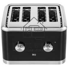 Тостер BQ T4000 чёрный/нержавеющая сталь, 1600 Вт, 4 слота