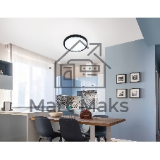 Светильник светодиодный ультратонкий Ambrella light FZ1953 BK черный IP54 20W 5000K D270*15 (Без ПДУ)