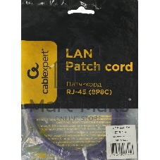 Патч-корд UTP Cablexpert cat.5e, 1м, литой, многожильный, фиолетовый