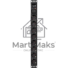 Блок распределения питания Powercom PDU-16A-type 2 (PDU-16AV10-8S-C9-C2)