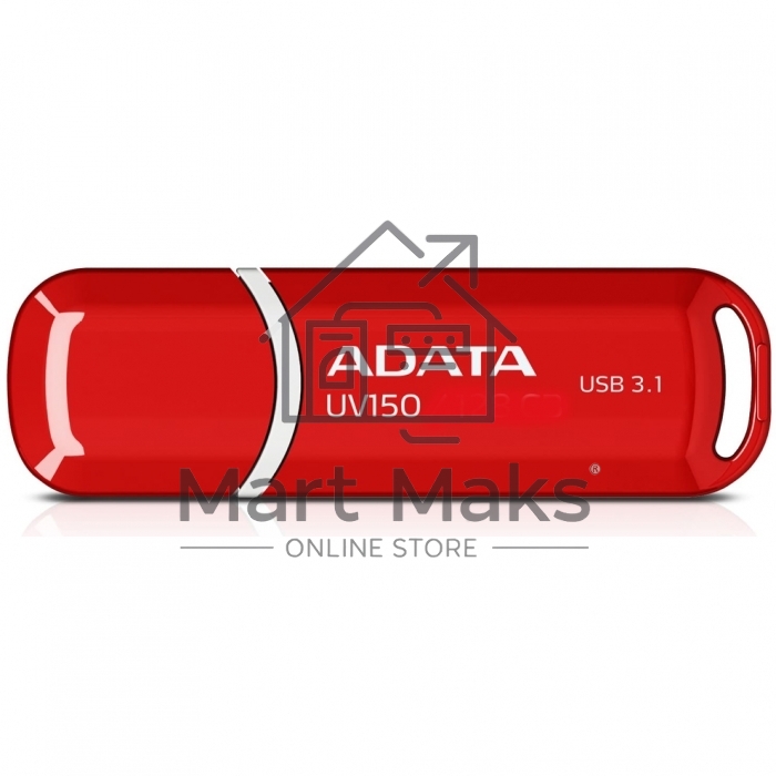 Флешка USB R/W R/W ADATA 64GB ADATA UV150, USB 3.0, Красный