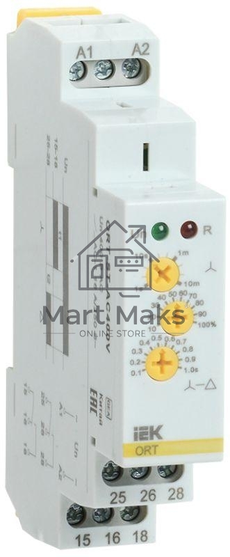Реле пуска звезда-треугольник ORT 400В AC IEK ORT-ST-AC400V