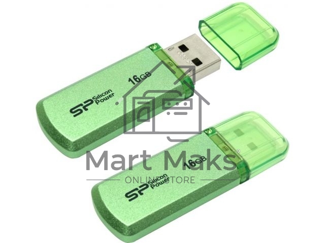 Флешка USB R/W R/W 16Gb Helios 101 SP016GBUF2101V1N USB2.0 зеленый